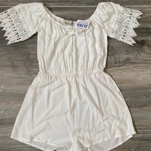 White Lace Romper